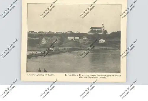 BELARUS / WEISSRUSSLAND - HRODNA / GRODNO, gesprengte Brücke über den Njemen