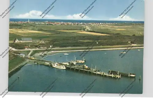 2941 LANGEOOG, Luftaufnahme, Schiffsanleger
