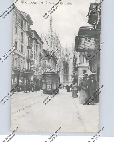 I 20100 MILANO / MAILAND, Corso Vittorio Emanuele, Tram