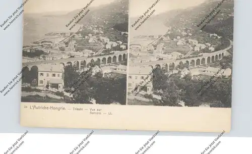 I 34100 TRIESTE, Vue sur Barcola, Stereo-AK, Louis Levy