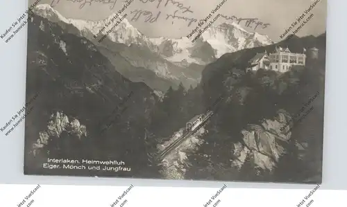 CH 3800 INTERLAKEN BE, Bergbahn, Heimwehfluh, Eiger Mönch Jungfrau