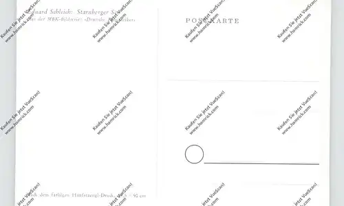 KÜNSTLER - ARTIST - EDUARD SCHLEICH, "Starnberger See"