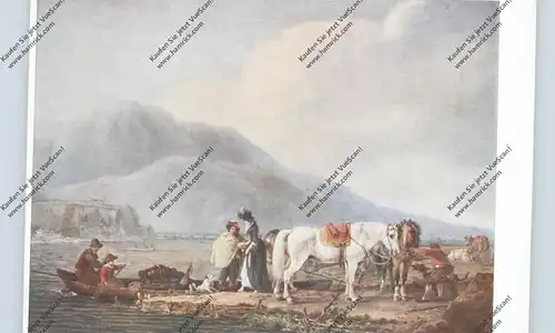 KÜNSTLER - ARTIST - WILHELM KOBELL, "Überfahrt über den See"