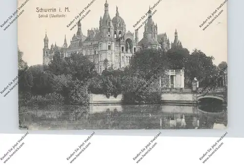 0-2750 SCHWERIN, Schloß, Stadtseite, 1921