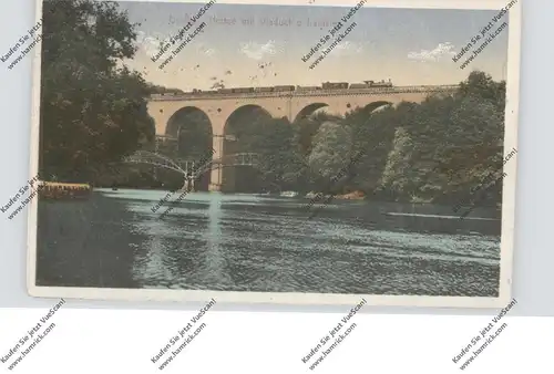 0-8900 GÖRLITZ, Eisenbahn-Brücke / Viadukt, Grenzbrücke Polen-Deutschland, 1911