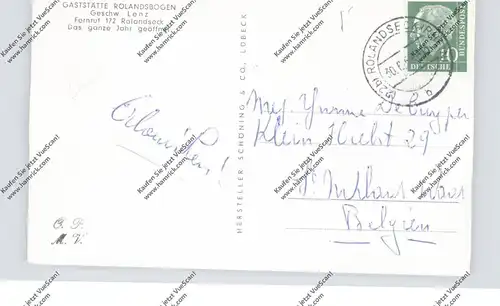 5480 REMAGEN - ROLANDSECK, Rheinufer, Rolandsbogen, Schiffsanleger