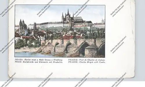 CZ 110 00 PRAHA / PRAG, Karluv most, Karlsbrücke, KOH-I-NOR - Werbe-Karte