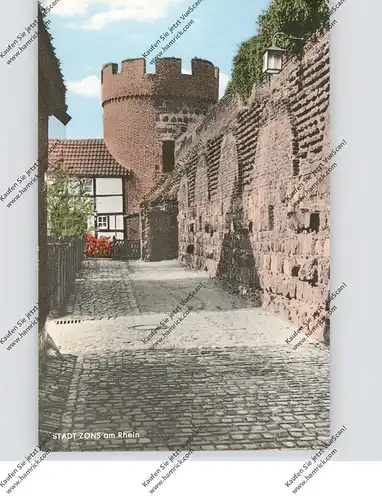 4047 DORMAGEN - ZONS, Teile der Stadtmauer