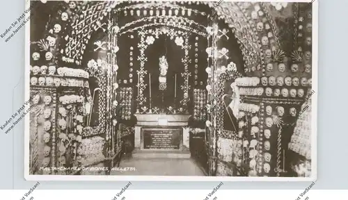MALTA - VALETTA, Chapel of Bones, 1947