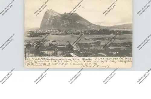 GIBRALTAR - The Rock seen from Spain, 1904