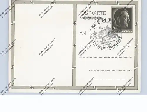 OSTPREUSSEN - MEMEL / KLAIPEDA, Postgeschichte, Sonderstempel "Deutsch das Memelland", 1939