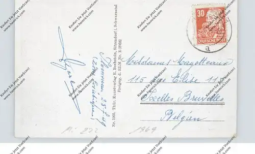 DDR 1949, Michel 222, AK-Einzelfrankatur nach Belgien