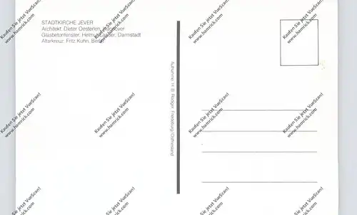 2942 JEVER, Stadtkirche, Innenansicht