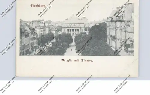 F 67000 STRASBOURG / STRASSBURG, Broglie mit Theater, Wiener Cafe, ca. 1900