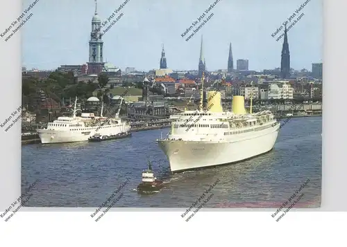 OZEANSCHIFFE - Passagierschiff "KUNGSHOLM, Hamburger Hafen
