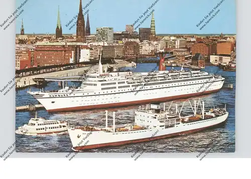 OZEANSCHIFFE - FRACHTSCHIFF "RIO LUSAN" & MS HAMBURG, Passagierschiff