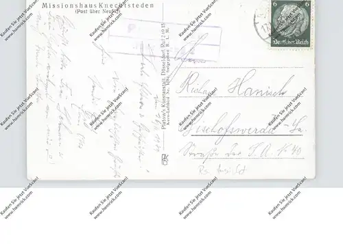 4047 DORMAGEN - KNECHTSTEDEN, Missionshaus, Luftaufnahme, 1939, Landpoststempel