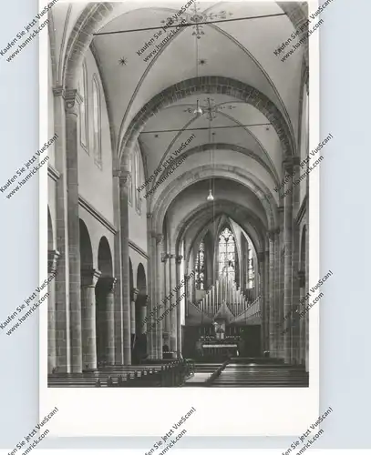 4047 DORMAGEN - KNECHTSTEDEN, Klosterkirche, Mittelschiff & Ostapsis, Orgel