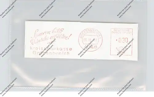 4048 GREVENBROICH, Kreissparkasse, Maschinen-Werbe-Stempel