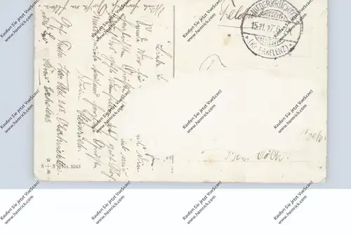 4055 NIEDERKRÜCHTEN, Postgeschichte, Tagesstempel Niederkrüchten, Krs. Erkelenz 1917, Feldpost-AK
