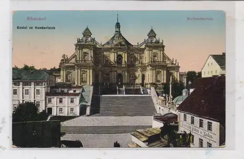 NIEDER - SCHLESIEN - ALBENDORF / WAMBIERZYCE (Glatz), Wallfahrtskirche, 1912