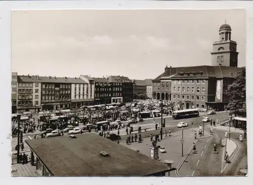 5810 WITTEN, Markt, Markttag, Oldtimer, Omnibus, 1964