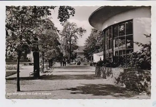 3590 BAD WILDUNGEN, Am Parkcafe im Kurpark, 1958