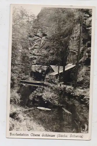 0-8360 SEBNITZ - HINTERHERMSDORF, Obere Schleuse, 1960