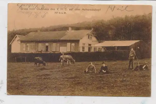 6479 SCHOTTEN, Clubhaus des V. H. C. auf dem Hoherodskopf, 1906, kl. Druckstelle