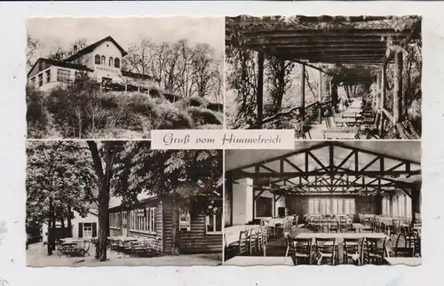 0-4803 BAD KÖSEN, HO-Gasthaus "Himmelreich" bei Bad Kösen, Landpoststempel Saaleck über Naumburg, 1962