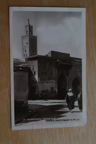 MA - Marokko, Maroc, MARRAKECH - Mosquee et Fontaine Sidi El-Hassan ou Ali