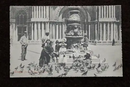 I 30100 VENEZIA - Venedig, Taubenfüttern, Pigeons