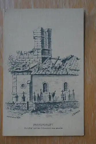 F 55400 PARFONDRUPT, Kirche, 1915
