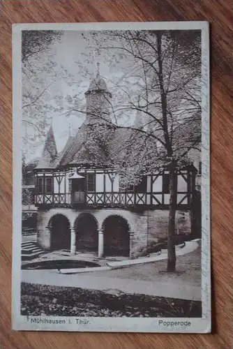 0-5700 MÜHLHAUSEN - POPPERODE, Kirche, leicher Knick