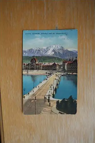 CH 6000 LUZERN LU, Seebrücke, Bahnhof, 1912