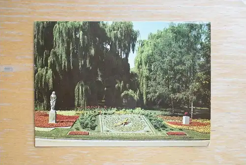Blumenuhr - flower clock, bloemen klok, Podebrady CSR