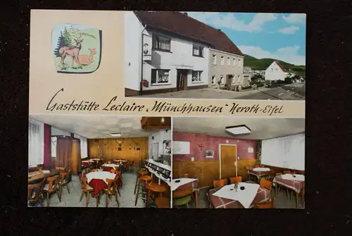 5530 GEROLSTEIN - NEROTH, Gaststätte und Pension "Münchhausen", kl. Druckstelle