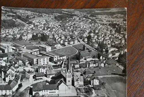 CH 8630 RÜTI - Hinwil / ZH, Luftaufnahme, kl.Klebereste auf der Rückseite