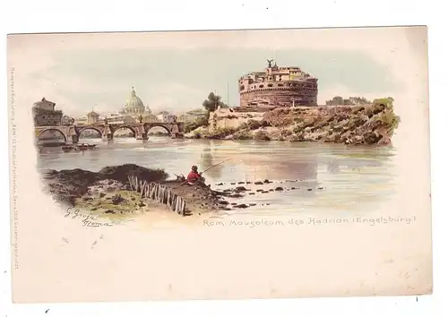 I 00100 ROMA, Lithographie, Engelsburg, Meissner & Buch