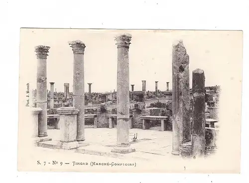 ALGERIE - TIMGAD, Marche Comptoirs, ca. 1905