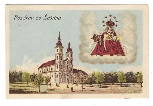 SK 90841 SASTIN STRAZE / MARIA SCHOSSBERG, Pozdrav zo Sastina, 194...