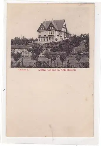 5090 LEVERKUSEN - MATHILDENHOF, Der Mathildenhof, 1914