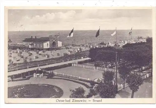 0-2238 ZINNOWITZ / Usedom, Strand, 1932