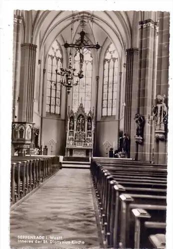 4710 LÜDINGHAUSEN - SEPPENRADE, St. Dionysius-Kirche, Innenansicht