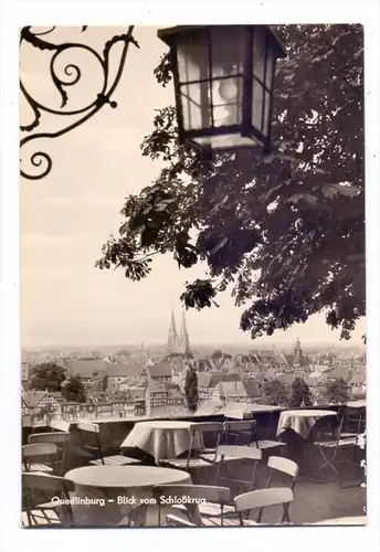 0-4300 QUEDLINBURG, Blick vom Schloßkrug