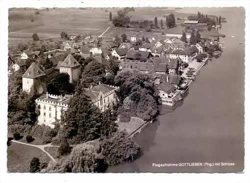 CH 8274 GOTTLIEBEN TG, Schloss und Umgebung, Flugaufnahme