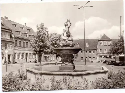 0-7233 FROHBURG, Marktplatz, Zentaurenbrunnen