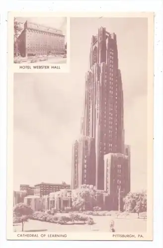 USA - PENNSYLVANIA - PITTSBURGH, Hotel Webster Hall, Cathedral of Learning