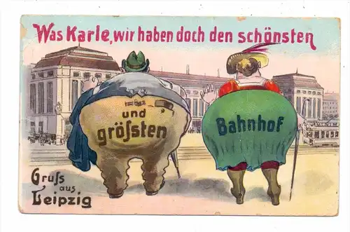 0-7000 LEIPZIG, Bahnhof, Humor