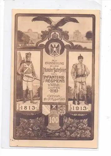 3500 KASSEL, 100 Jahr-Feier Infanterie Regiment 83, 1913